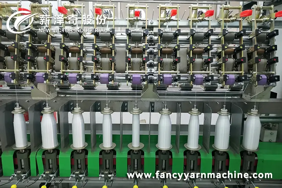 Four roller fancy yarn twisting machine